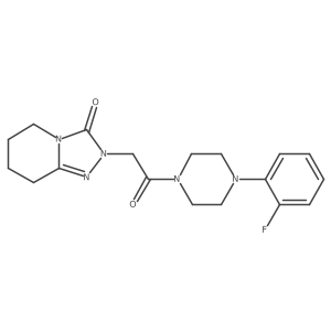 2-{2-[4-(2-fluorophenyl)piperazin-1-yl]-2-oxoethyl}-5,6,7,8-tetrahydro[1,2,4]triazolo[4,3-a]pyridin-3(2H)-one Structure