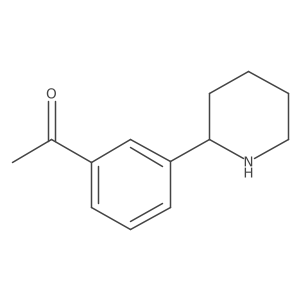 1-[3-(Piperidin-2-yl)phenyl]ethan-1-one结构式