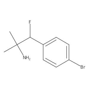 1-(4-Bromophenyl)-1-fluoro-2-methylpropan-2-amine结构式