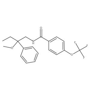N-(2-methoxy-2-phenylbutyl)-4-(trifluoromethoxy)benzamide结构式