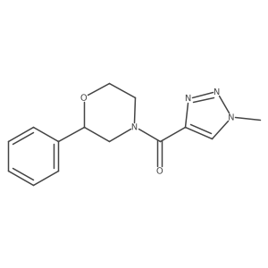 (1-methyl-1H-1,2,3-triazol-4-yl)(2-phenylmorpholino)methanone结构式