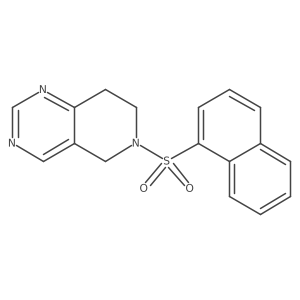 6-(Naphthalen-1-ylsulfonyl)-5,6,7,8-tetrahydropyrido[4,3-d]pyrimidine结构式