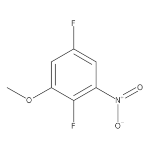 2,5-Difluoro-3-nitroanisole结构式
