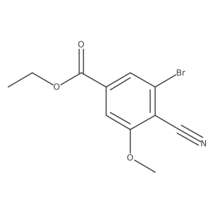 Ethyl 3-bromo-4-cyano-5-methoxybenzoate Structure
