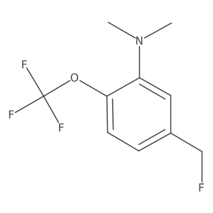 1-Dimethylamino-5-fluoromethyl-2-(trifluoromethoxy)benzene结构式