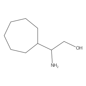 (2S)-2-amino-2-cycloheptylethan-1-ol Structure