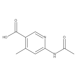 6-Acetamido-4-methylnicotinicacid结构式