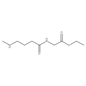 Ethyl 2-[4-(methylamino)butanamido]acetate结构式