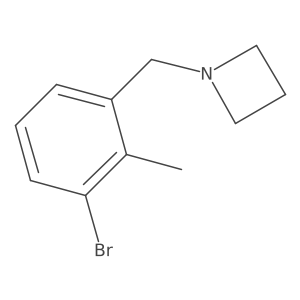 1-(3-Bromo-2-methylbenzyl)azetidine结构式