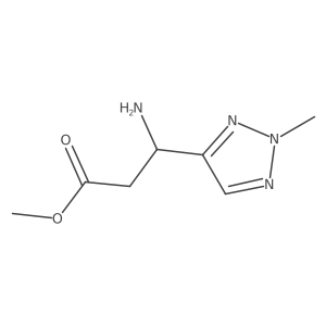 methyl (3R)-3-amino-3-(2-methyl-2H-1,2,3-triazol-4-yl)propanoate结构式