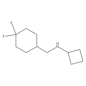 N-[(4,4-Difluorocyclohexyl)methyl]cyclobutanamine结构式