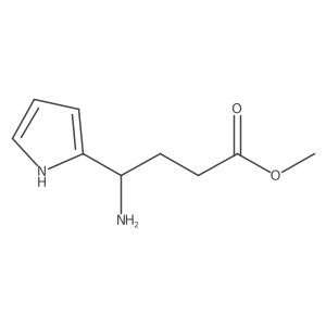 methyl 4-amino-4-(1H-pyrrol-2-yl)butanoate结构式
