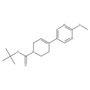 tert-butyl 4-(2-(methylthio)pyrimidin-5-yl)-3,6-dihydropyridine-1(2H)-carboxylate结构式