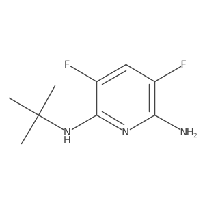 N2-(tert-butyl)-3,5-difluoropyridine-2,6-diamine结构式