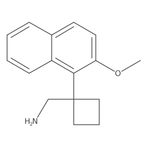 [1-(2-Methoxynaphthalen-1-yl)cyclobutyl]methanamine结构式