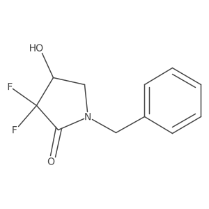 (R)-1-Benzyl-3,3-difluoro-4-hydroxypyrrolidin-2-one结构式