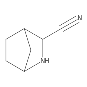 (1S,3R,4R)-2-Azabicyclo[2.2.1]heptane-3-carbonitrile结构式