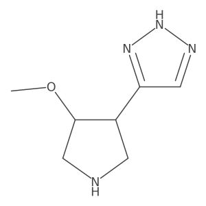 Rac-4-[(3r,4r)-4-methoxypyrrolidin-3-yl]-1h-1,2,3-triazole Structure