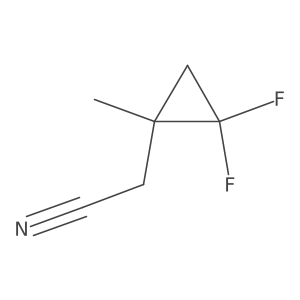 2-(2,2-Difluoro-1-methylcyclopropyl)acetonitrile Structure