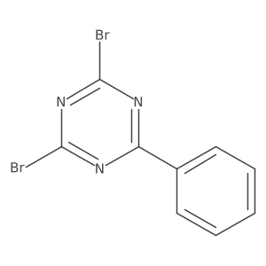 2,4-Dibromo-6-phenyl-1,3,5-triazine Structure