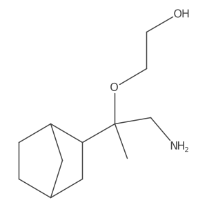 2-[(1-Amino-2-{bicyclo[2.2.1]heptan-2-yl}propan-2-yl)oxy]ethan-1-ol Structure