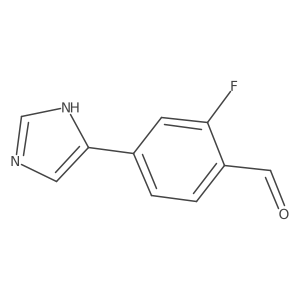 2-Fluoro-4-(1h-imidazol-4-yl)benzaldehyde Structure