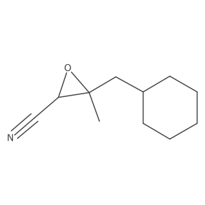 3-(Cyclohexylmethyl)-3-methyloxirane-2-carbonitrile结构式