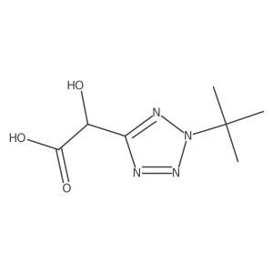 2-(2-tert-butyl-2H-1,2,3,4-tetrazol-5-yl)-2-hydroxyacetic acid Structure