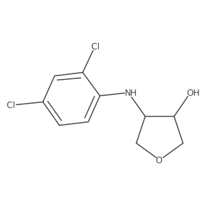 (3R,4S)-4-[(2,4-dichlorophenyl)amino]oxolan-3-ol Structure