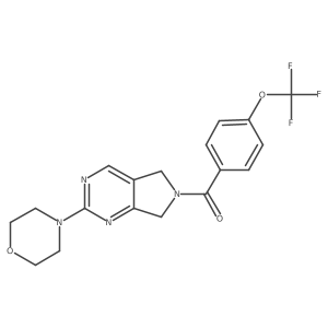 (2-morpholino-5H-pyrrolo[3,4-d]pyrimidin-6(7H)-yl)(4-(trifluoromethoxy)phenyl)methanone结构式
