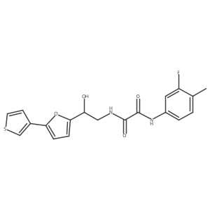 N1-(3-fluoro-4-methylphenyl)-N2-(2-hydroxy-2-(5-(thiophen-3-yl)furan-2-yl)ethyl)oxalamide Structure