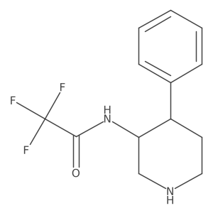 Rac-2,2,2-trifluoro-n-[(3r,4r)-4-phenylpiperidin-3-yl]acetamide Structure
