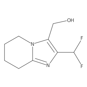 [2-(Difluoromethyl)-5H,6H,7H,8H-imidazo[1,2-a]pyridin-3-yl]methanol Structure