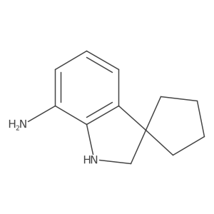 1',2'-Dihydrospiro[cyclopentane-1,3'-indole]-7'-amine Structure