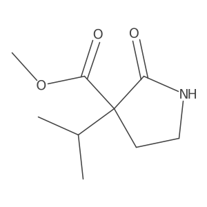 Methyl 2-oxo-3-(propan-2-yl)pyrrolidine-3-carboxylate Structure