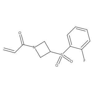 1-[3-(2-Fluorobenzenesulfonyl)azetidin-1-yl]prop-2-en-1-one Structure
