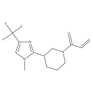 1-{3-[1-methyl-4-(trifluoromethyl)-1H-imidazol-2-yl]piperidin-1-yl}prop-2-en-1-one结构式