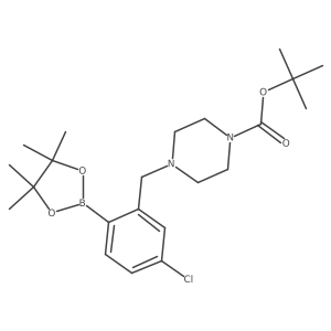 2-(4-BOC-Piperazino)methyl-4-chlorophenylboronic acid, pinacol ester Structure