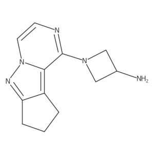 1-(8,9-dihydro-7H-cyclopenta[3,4]pyrazolo[1,5-a]pyrazin-1-yl)azetidin-3-amine结构式