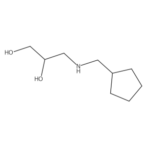 (2R)-3-[(cyclopentylmethyl)amino]propane-1,2-diol Structure
