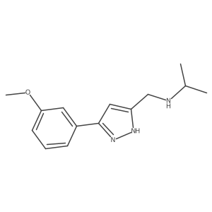 {[5-(3-methoxyphenyl)-1H-pyrazol-3-yl]methyl}(propan-2-yl)amine Structure