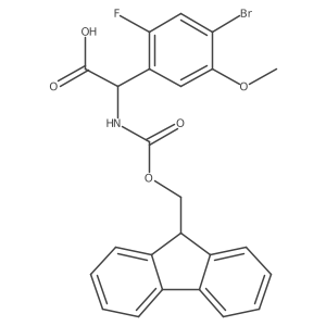 2-(4-bromo-2-fluoro-5-methoxyphenyl)-2-({[(9H-fluoren-9-yl)methoxy]carbonyl}amino)acetic acid Structure