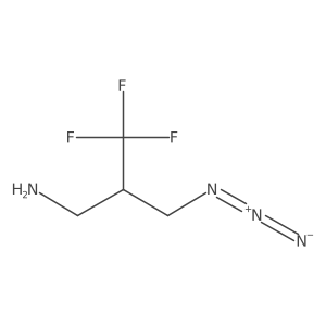 2-(Aminomethyl)-3-azido-1,1,1-trifluoropropane Structure