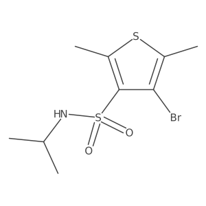 4-bromo-2,5-dimethyl-N-(propan-2-yl)thiophene-3-sulfonamide Structure