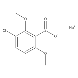 Sodium 3-chloro-2,6-dimethoxybenzene-1-sulfinate Structure