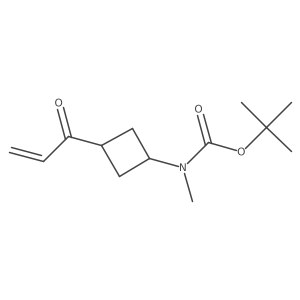 tert-butyl N-methyl-N-[3-(prop-2-enoyl)cyclobutyl]carbamate结构式