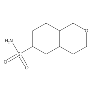 octahydro-1H-2-benzopyran-6-sulfonamide Structure