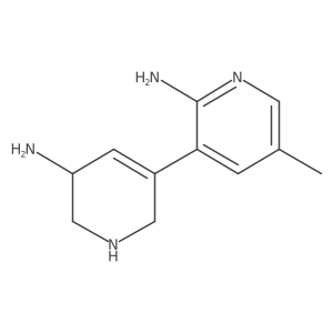 3-(5-Amino-1,2,5,6-tetrahydropyridin-3-yl)-5-methylpyridin-2-amine Structure