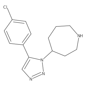 4-[5-(4-chlorophenyl)-1H-1,2,3-triazol-1-yl]azepane结构式