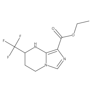 ethyl 2-(trifluoromethyl)-1H,2H,3H,4H-imidazo[1,5-a]pyrimidine-8-carboxylate结构式